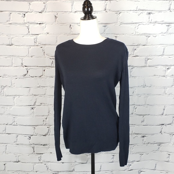 Banana Republic Sweaters - Banana Republic Navy Merino Wool Crewneck Sweater